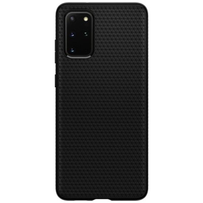 Samsung Galaxy S20+ Plus (G986) Spigen Liquid Air melns cieta silikona apvalks | vacins.lv