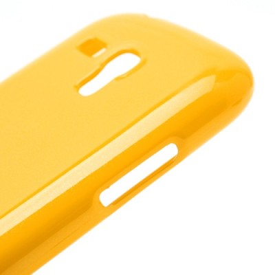 Mercury geltonas Samsung Galaxy S3 mini i8190 TPU kieto silikono dėklas (nugarėlė) / Priedai.lt