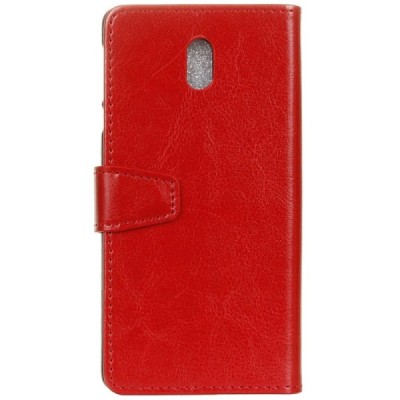 Nokia 2.3 atvēramais ādas sarkans maciņš, grāmata (maks) | Vacins.lv