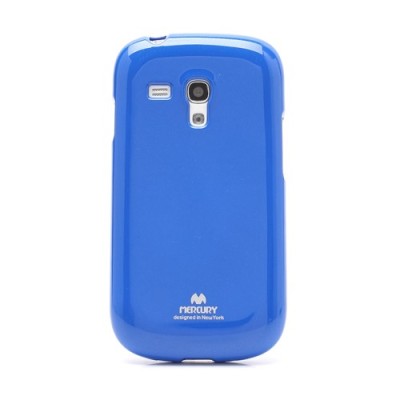 Mercury mėlynas Samsung Galaxy S3 mini i8190 TPU kieto silikono dėklas (nugarėlė) / Priedai.lt