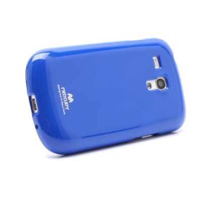 Mercury mėlynas Samsung Galaxy S3 mini i8190 TPU kieto silikono dėklas (nugarėlė) / Priedai.lt