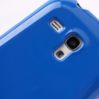 Mercury mėlynas Samsung Galaxy S3 mini i8190 TPU kieto silikono dėklas (nugarėlė) / Priedai.lt