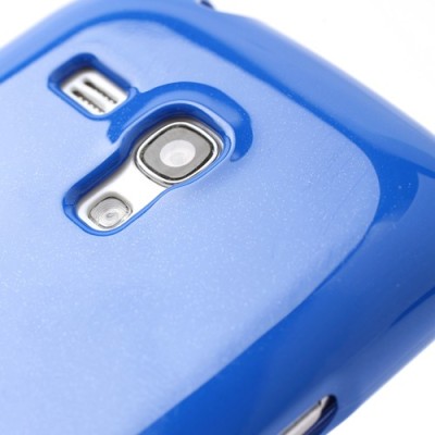 Mercury mėlynas Samsung Galaxy S3 mini i8190 TPU kieto silikono dėklas (nugarėlė) / Priedai.lt
