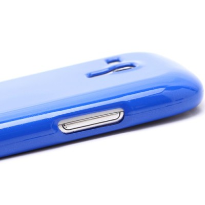 Mercury mėlynas Samsung Galaxy S3 mini i8190 TPU kieto silikono dėklas (nugarėlė) / Priedai.lt