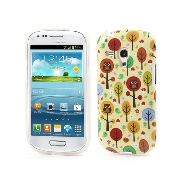 Žaismingas dėklas - pelėda medyje (Galaxy S3 mini)