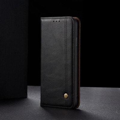 Deluxe atverčiamas juodas odinis Samsung Galaxy S20 Ultra (G988) dėklas - knygutė | Priedai.lt