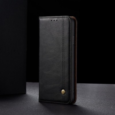 Samsung Galaxy S20+ Plus (G985) Deluxe ādas atvēramais melns maciņš (maks) | Vacins.lv