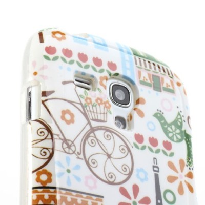 Spalvotas Samsung Galaxy S3 mini i8190 TPU kieto silikono dėklas (nugarėlė) - eifelis / Priedai.lt