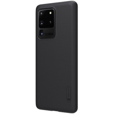 Samsung Galaxy S20 Ultra (G988) Nillkin Frosted Shield juodas plastikinis dėklas, nugarėlė | Priedai.lt