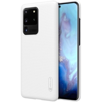 Samsung Galaxy S20 Ultra (G988) Nillkin Frosted Shield baltas plastikinis dėklas, nugarėlė | Priedai.lt