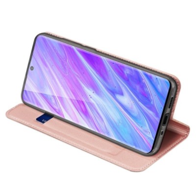 Samsung Galaxy S20+ Plus (G985) Dux Ducis Skin sērijas rozs atvērams maciņš, maks | Vacins.lv