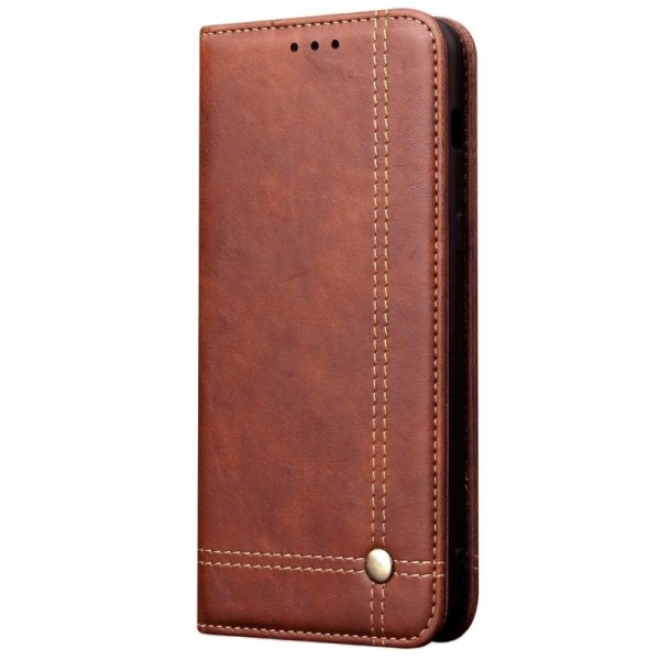 „Deluxe“ atvēramais maciņš - tumši brūns (Galaxy S20 Ultra)