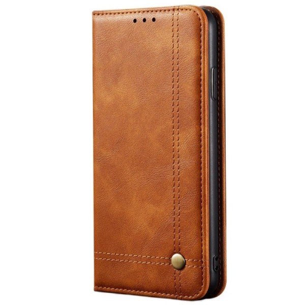 „Deluxe“ atvēramais maciņš - gaiši brūns (Galaxy S20+)