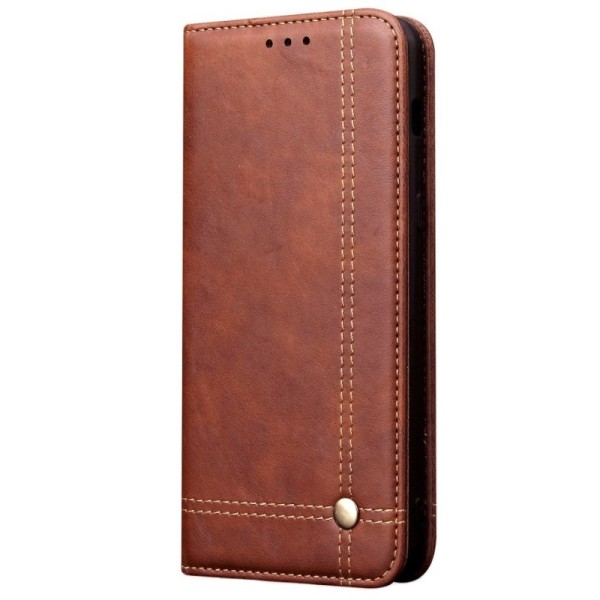 „Deluxe“ atvēramais maciņš - tumši brūns (Galaxy S20+)