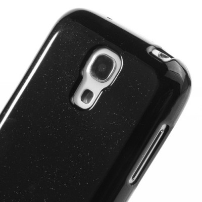 Mercury juodas Samsung Galaxy S4 mini TPU kieto silikono dėklas (nugarėlė) / Priedai.lt