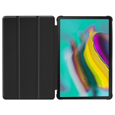 Samsung Galaxy Tab A 10.1 2019 (T515, T510) solīds atvēramais melns maciņš - vāciņš / Vacins.lv