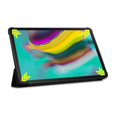 Samsung Galaxy Tab A 10.1 2019 (T515, T510) solīds atvēramais melns maciņš - vāciņš / Vacins.lv