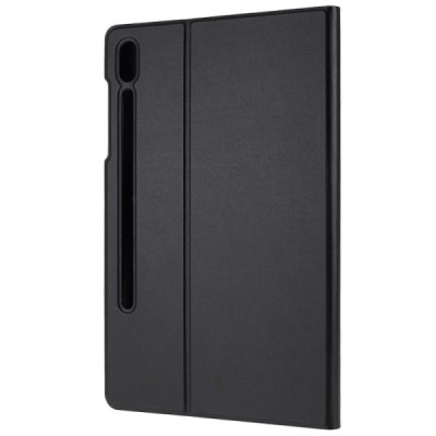 Samsung Galaxy Tab S6 10.5 (T865, T860) solidus atverčiamas juodas odinis dėklas - knygutė (sulankstomas) / Priedai.lt