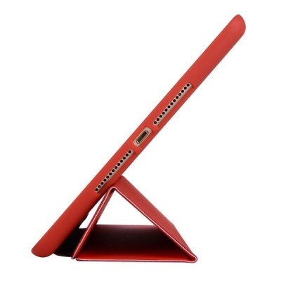 Apple iPad 10,2 (2019) solīds atvēramais sarkans maciņš - vāciņš / Vacins.lv