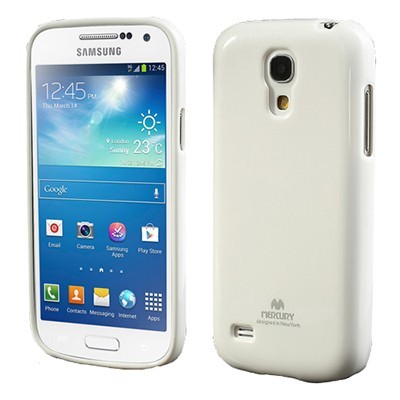 Mercury baltas Samsung Galaxy S4 mini TPU kieto silikono dėklas (nugarėlė) / Priedai.lt