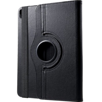 Apple iPad Pro 12.9 (2020, 4-tās paaudzes) atvēramais melns ādas maciņš, grozās 360° grādu apjomā | Vacins.lv