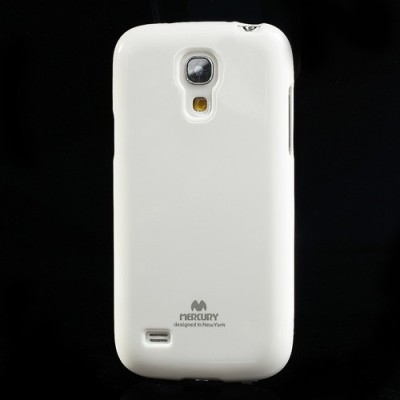 Mercury baltas Samsung Galaxy S4 mini TPU kieto silikono dėklas (nugarėlė) / Priedai.lt