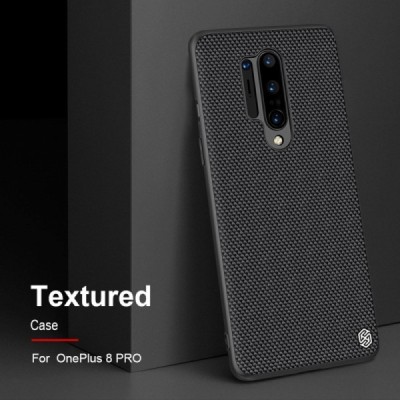 OnePlus 8 Pro „Nillkin“ Textured Case melns apvalks | vacins.lv