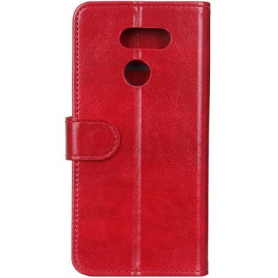 LG K40S (LM-X430) atvēramais ādas sarkans maciņš, grāmata (maks) | Vacins.lv