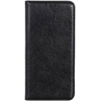 LG K40S „Split“ juodas odinis atverčiamas dėklas - knygutė | Priedai.lt