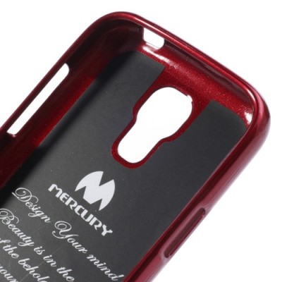 Mercury raudonas Samsung Galaxy S4 mini TPU kieto silikono dėklas (nugarėlė) / Priedai.lt