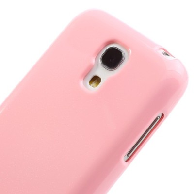 Mercury rožinis Samsung Galaxy S4 mini TPU kieto silikono dėklas (nugarėlė) / Priedai.lt