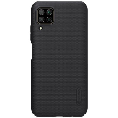 Huawei P40 Lite Nillkin Frosted Shield juodas plastikinis dėklas, nugarėlė | Priedai.lt