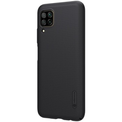 Huawei P40 Lite Nillkin Frosted Shield juodas plastikinis dėklas, nugarėlė | Priedai.lt