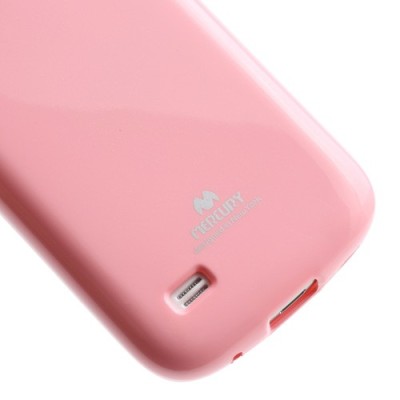 Mercury rožinis Samsung Galaxy S4 mini TPU kieto silikono dėklas (nugarėlė) / Priedai.lt
