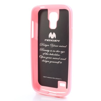 Mercury rožinis Samsung Galaxy S4 mini TPU kieto silikono dėklas (nugarėlė) / Priedai.lt