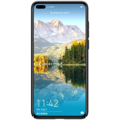 Huawei P40 Nillkin Frosted Shield melns apvalks | vacins.lv