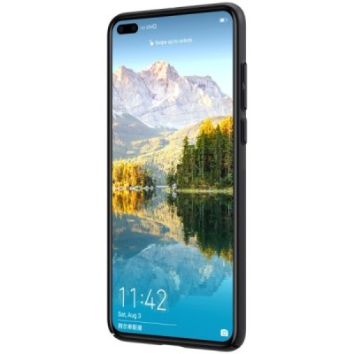 Huawei P40 Nillkin Frosted Shield melns apvalks | vacins.lv