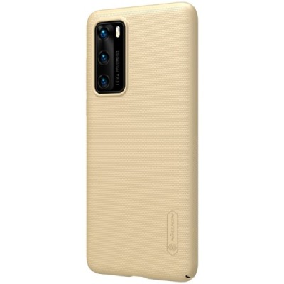 Huawei P40 Nillkin Frosted Shield zelta apvalks | vacins.lv
