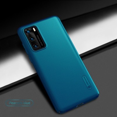 Huawei P40 Nillkin Frosted Shield zils apvalks | vacins.lv