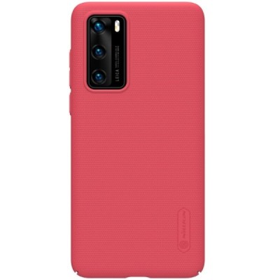 Huawei P40 Nillkin Frosted Shield sarkans apvalks | vacins.lv