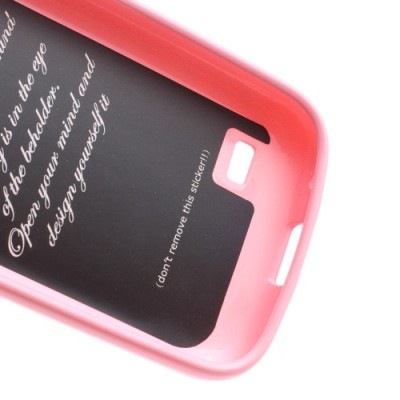 Mercury rožinis Samsung Galaxy S4 mini TPU kieto silikono dėklas (nugarėlė) / Priedai.lt