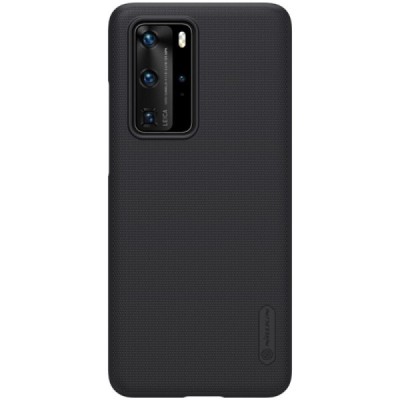 Huawei P40 Pro Nillkin Frosted Shield juodas plastikinis dėklas, nugarėlė | Priedai.lt