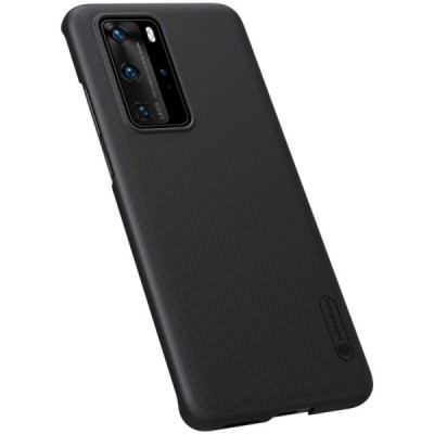Huawei P40 Pro Nillkin Frosted Shield juodas plastikinis dėklas, nugarėlė | Priedai.lt