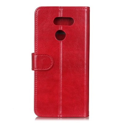 LG K50S (LM-X540) atvēramais ādas sarkans maciņš, grāmata (maks) | Vacins.lv