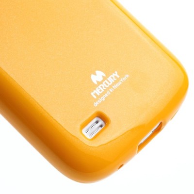 Mercury geltonas Samsung Galaxy S4 mini TPU kieto silikono dėklas (nugarėlė) / Priedai.lt