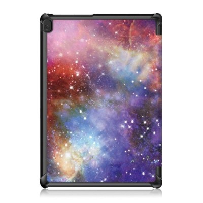 Lenovo Tab M10 10.1" (TB-X605F, X605L, X505F, X505L) atvēramais „Cosmo“ krāsains, maciņš | Vacins.lv