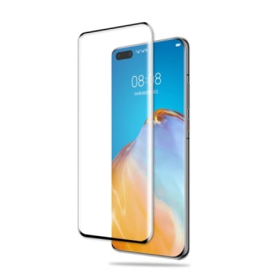 Huawei P40 Pro „Mocolo“ Tempered Glass melns ekrāna aizsargstikls | Vacins.lv