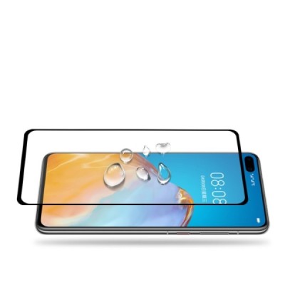 Huawei P40 „Mocolo“ 9H Tempered Glass sustiprintos apsaugos juodas pilnai dengiantis apsauginis ekrano stiklas | Priedai.lt