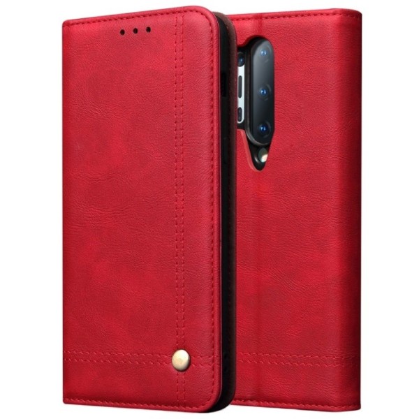 „Deluxe“ atvēramais maciņš - sarkans (OnePlus 8 Pro)