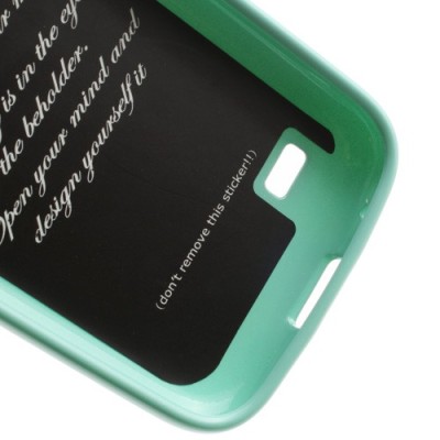 Mercury mėtinis Samsung Galaxy S4 mini TPU kieto silikono dėklas (nugarėlė) / Priedai.lt